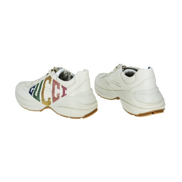 Gucci Women's Rhyton Gucci Logo Sneakers - Picture 3 of 7